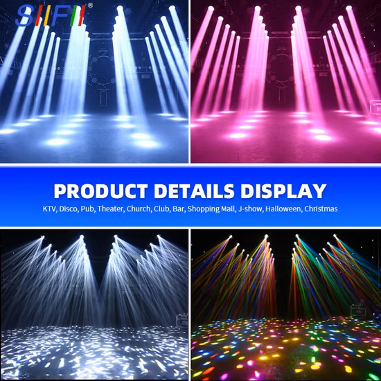 6PCS LED+1 Laser Wash Gobo Pattern Laser Moving Head Super Beam Light for Clear Bar KTV