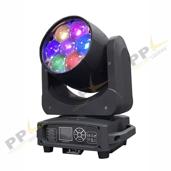 LED Mini 7PCS*40W RGBW Bee Eyes Light Zoom Wash Moving Head Light 