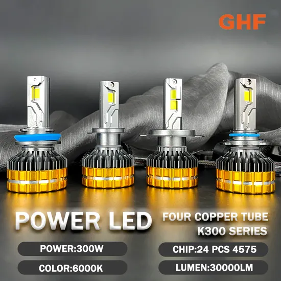 New Design Flashing 130W/ 75W/55W/Strobe Head Light 4 Copper Pipes LED Headlight Bulb with Remote Controller 13000lumens 