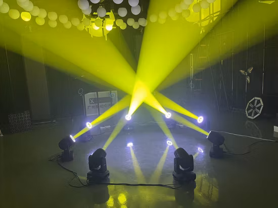 150W LED Moving Head Spot Light with LED Ring Rainbow Effect